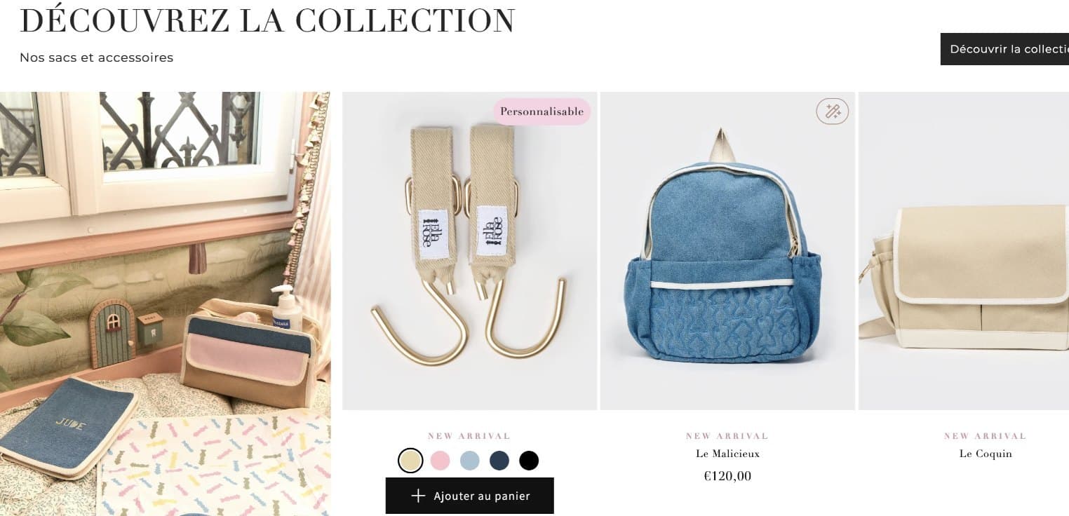 Ella Rose (Accessoires premium pour bébés et parents) : image principale du projet réalisé par ODi7