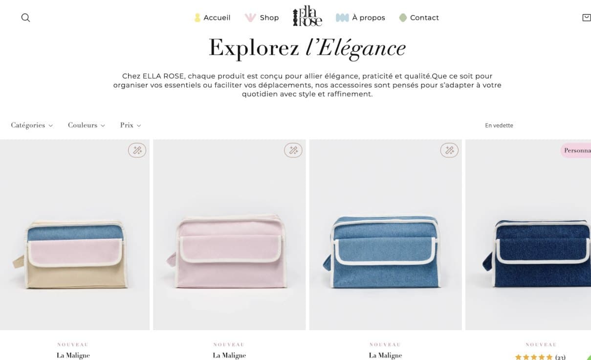 Ella Rose (Accessoires premium pour bébés et parents) : photo 5 du projet